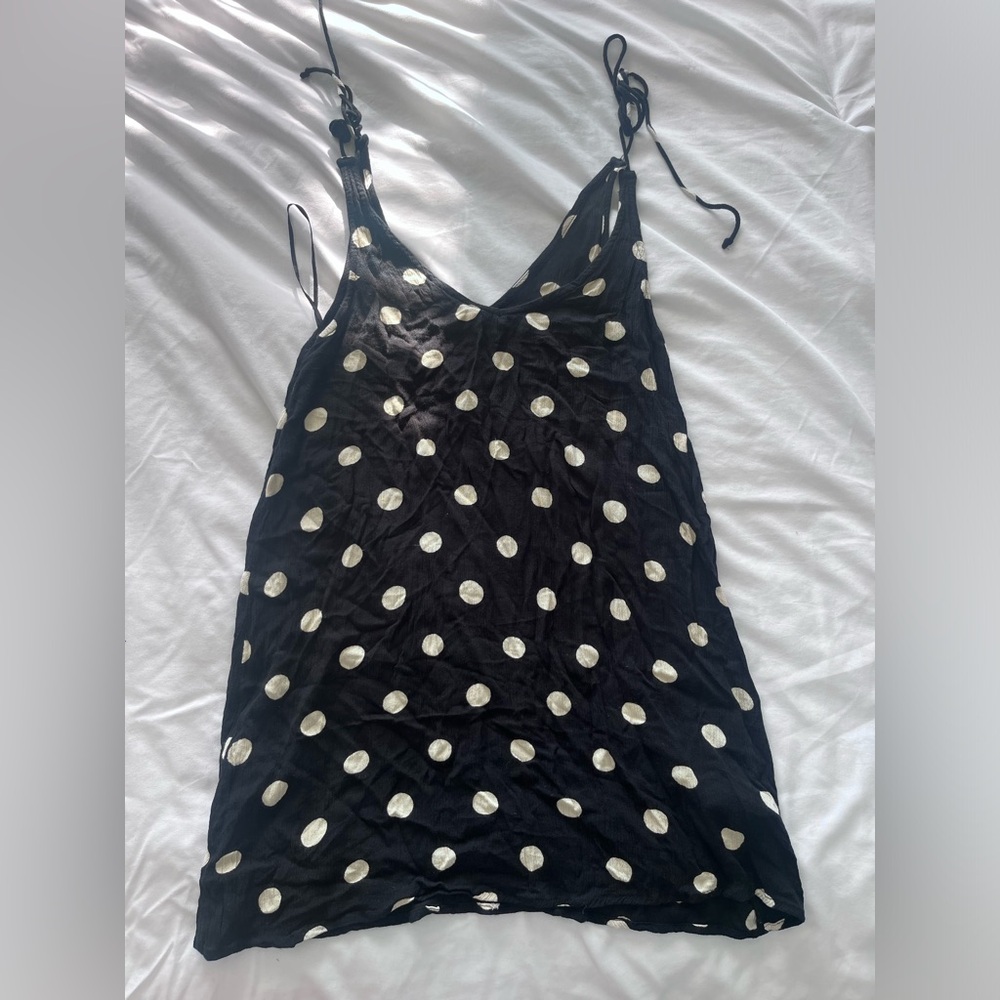 Billabong polka dot cover up dress